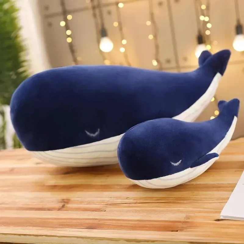 25cm Cartoon Soft Little Blue Whale peluche farcito animali marini cuscino Lovely Fish Dolphin Dolls for Girls Kids Birthday Gift