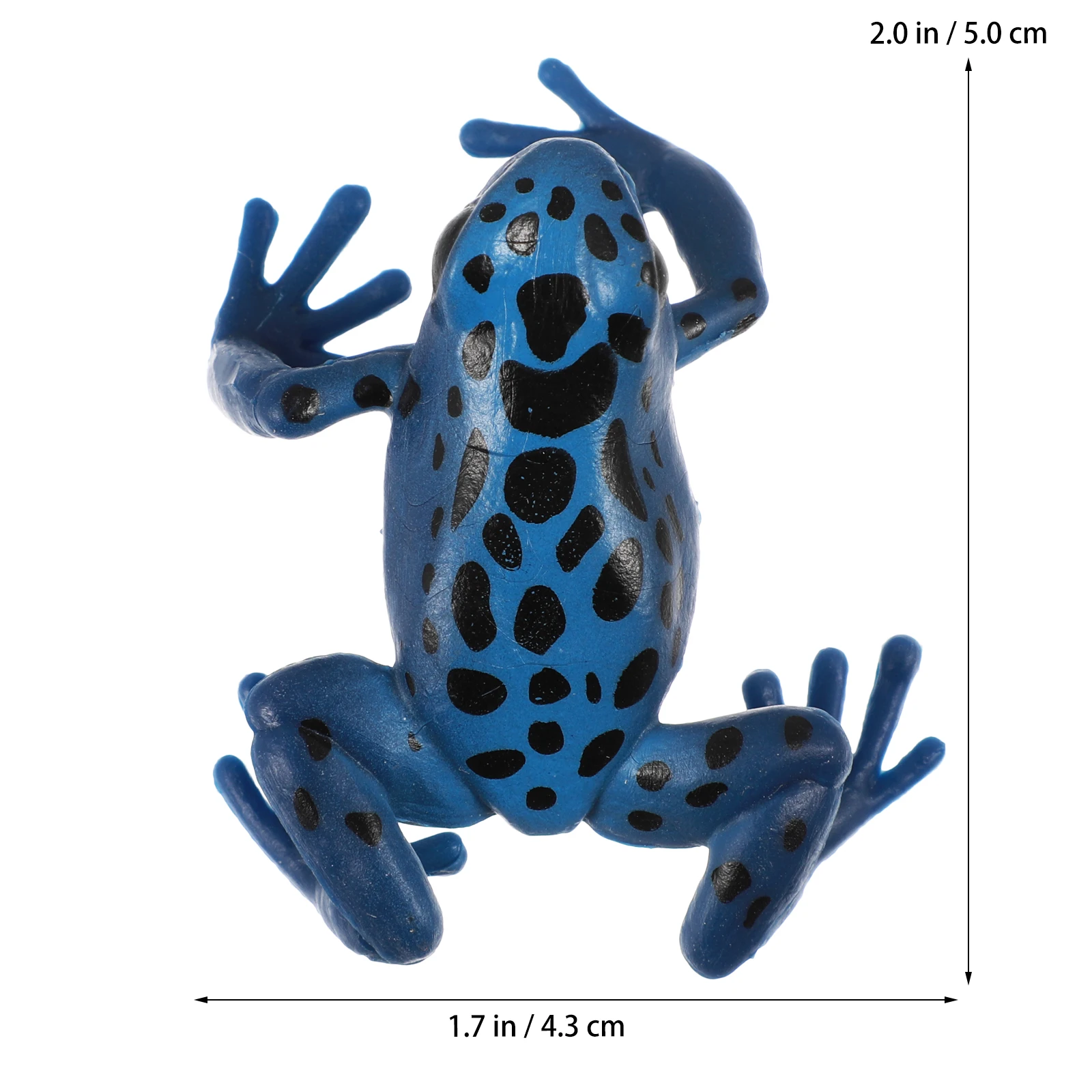 

2 Pcs Decorative Creative Decor naments PVC Black Red Frogs Figurine Garden Statue Home Office Decoration