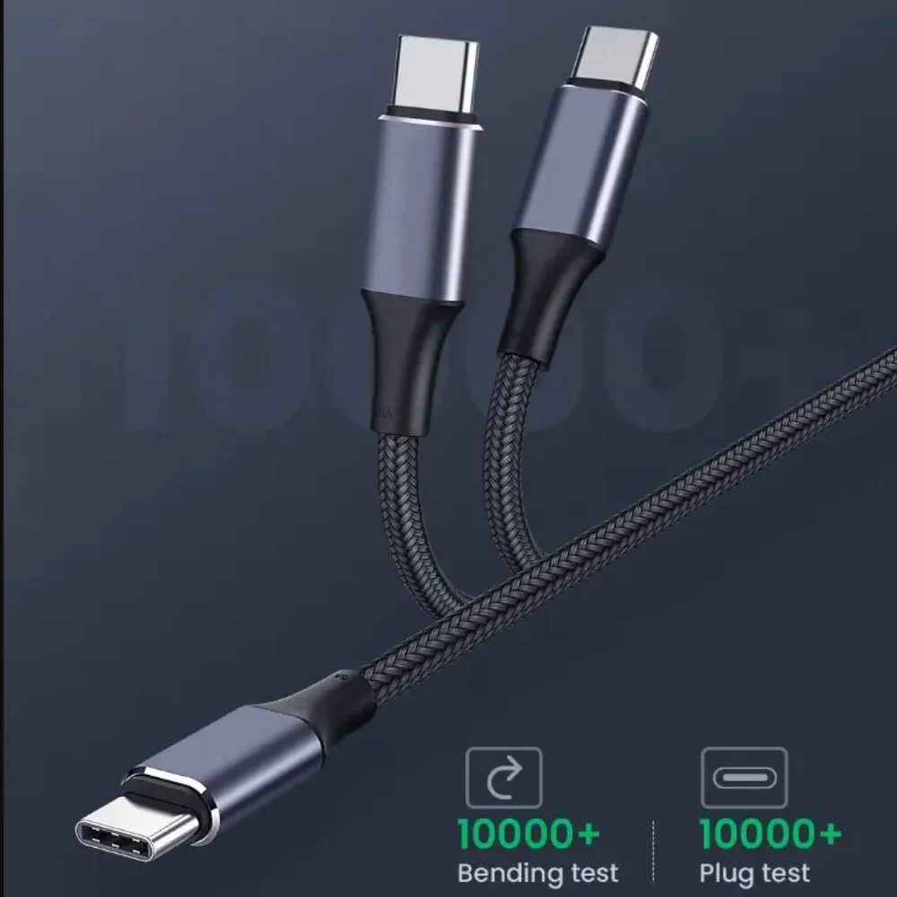 5A PD 100W USB C To Type C Cable Fast Charger Cord 90 Degree USB-C Type-C Cable For iphone15 Pro Samsung S21 Xiaomi Mi 10 Cord