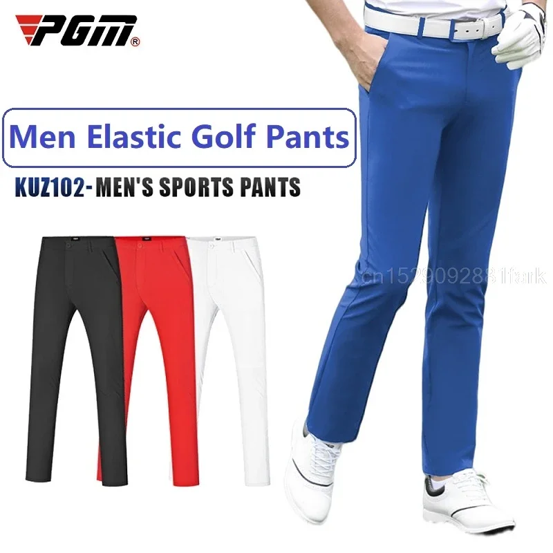 Pgm Summer Golf Men\'s Pants Elastic Casual Sports Pants Comfortable Quick Dry Male Trousers Mens Tennis Baseball Wear XXS-XXXL