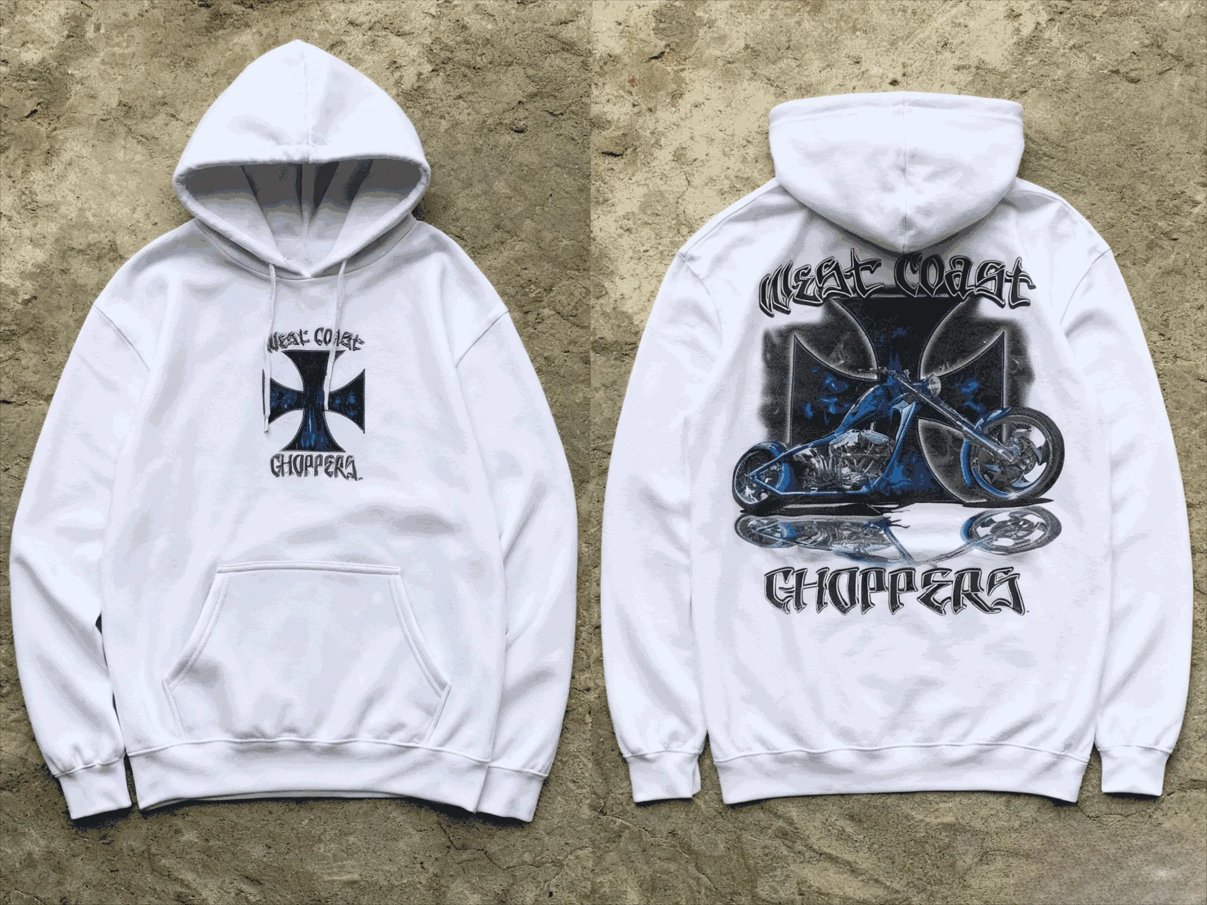Ropa de calle clásica con estampado de logotipo de la costa oeste, sudaderas con capucha para hombres y mujeres, jerséis de moda Vintage, sudaderas de manga larga cálidas de lana Unisex