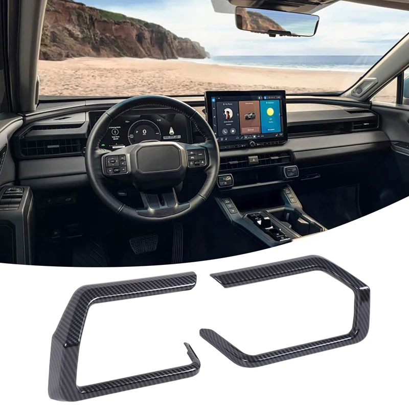 Front Air Conditioner Vent Bezel Center Console Side Air Vent Frame Trim Sticker For Toyota RAV4 XA60 2026+ LHD Fit US Version