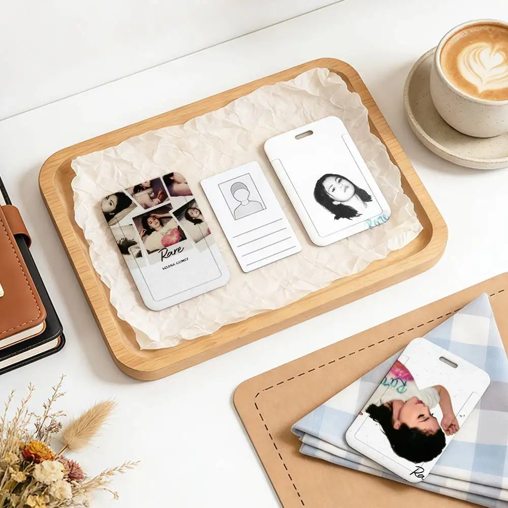 

Selena Gomez Rare Black Nylon Lanyard Card Holder Set ID Preventing Loss