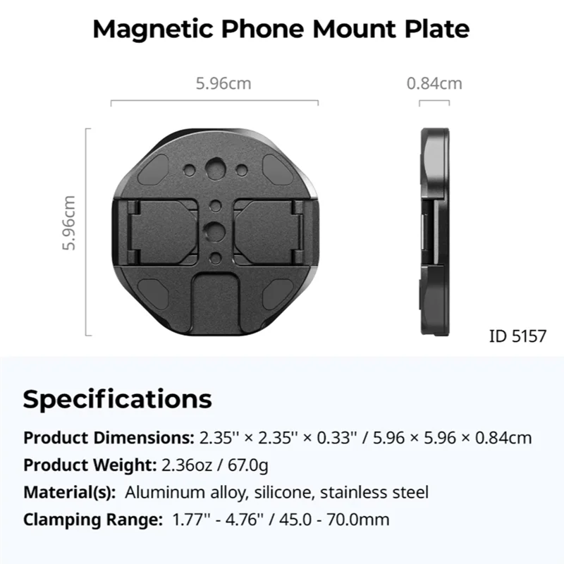 -FDDT For Magsafe Magnetic SSD Holder Attachable Phone Clamp For External SSD For   Crucial