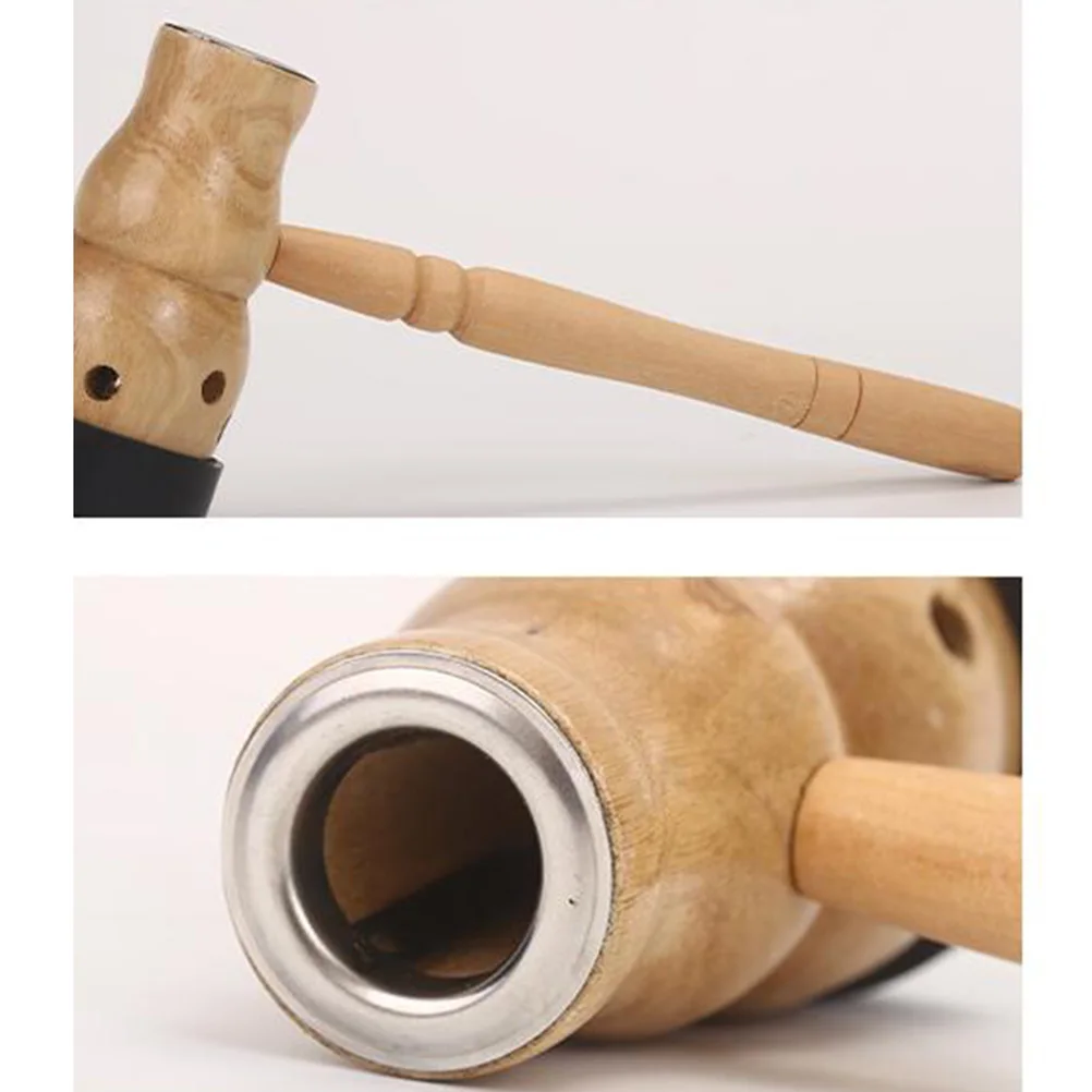 

3Pcs Handheld Moxibustion Box Portable Wooden Gourd Shape Moxa Tool for Acupoint Massage Rejuvenation Weightloss