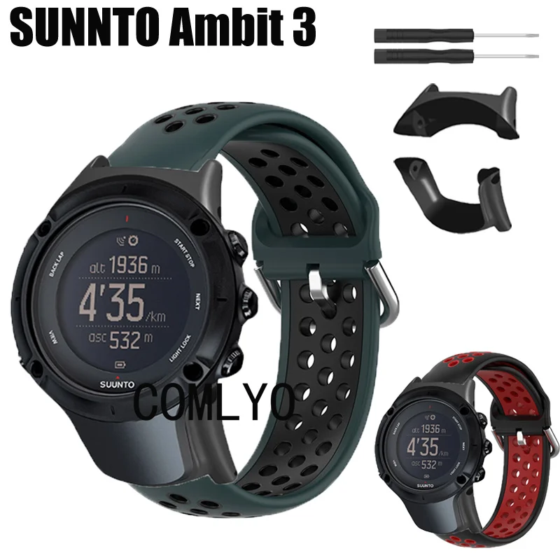 Band For SUUNTO Ambit 3 Sport Run Strap Smart Watch Silicone Breathable Sports Bracelet For Women men