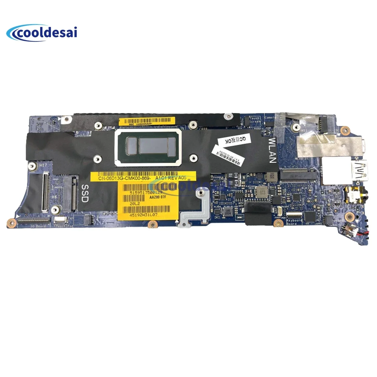 

LA-D841P For dell XPS 13 9360 Laptop Notebook Motherboard CN-0FWCC5 0FWCC5 Mainboard i3 i5 i7 7th Gen CPU 4GB 8GB or 16GB RAM