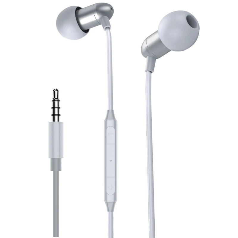 In Ear Headphones with Cable Control, Lightweight 3.5mm Plug Earphone In-line Earpiece 3D Surround Sound Effect for Game