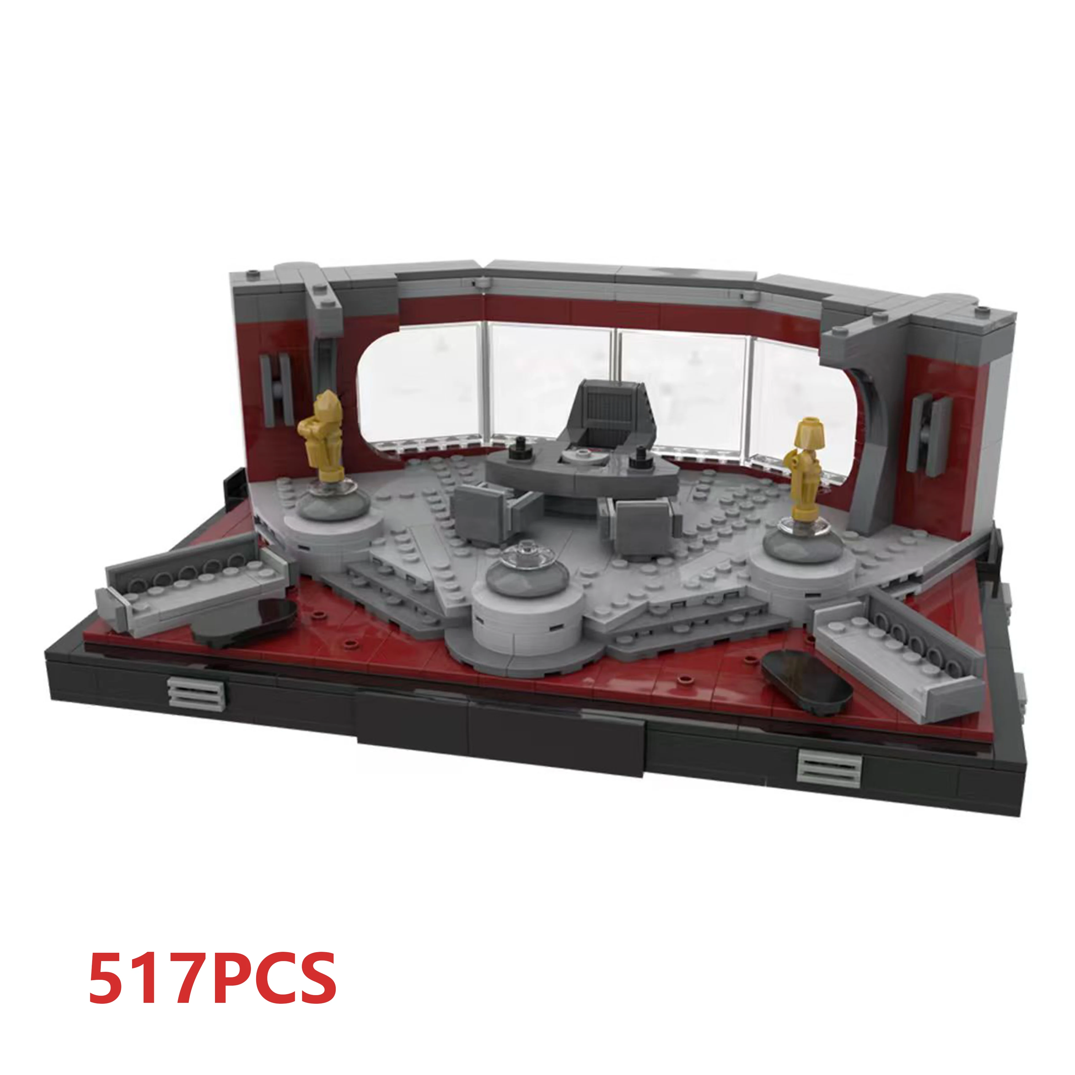 

MOC 517 шт. набор строительных блоков для сцены, креативная сборная модель архитектуры, набор для сборки игрушек «сделай сам», рождественские подарки