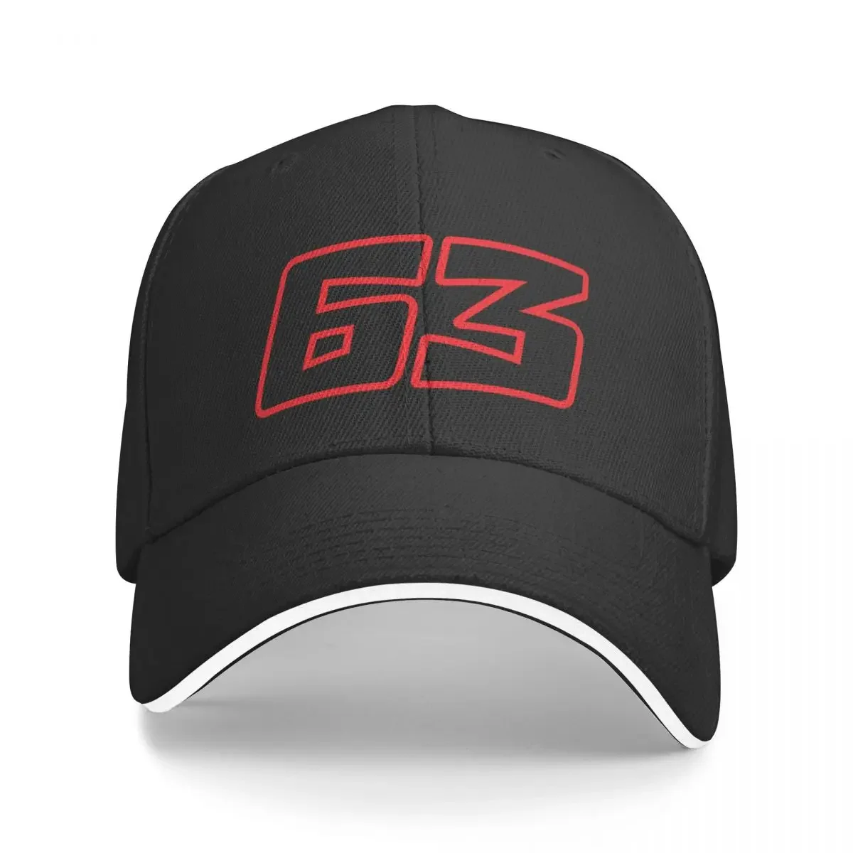 Francesco Bagnaia 63 Baseball Cap Big Size Hat dad hat Horse Hat Men Women's