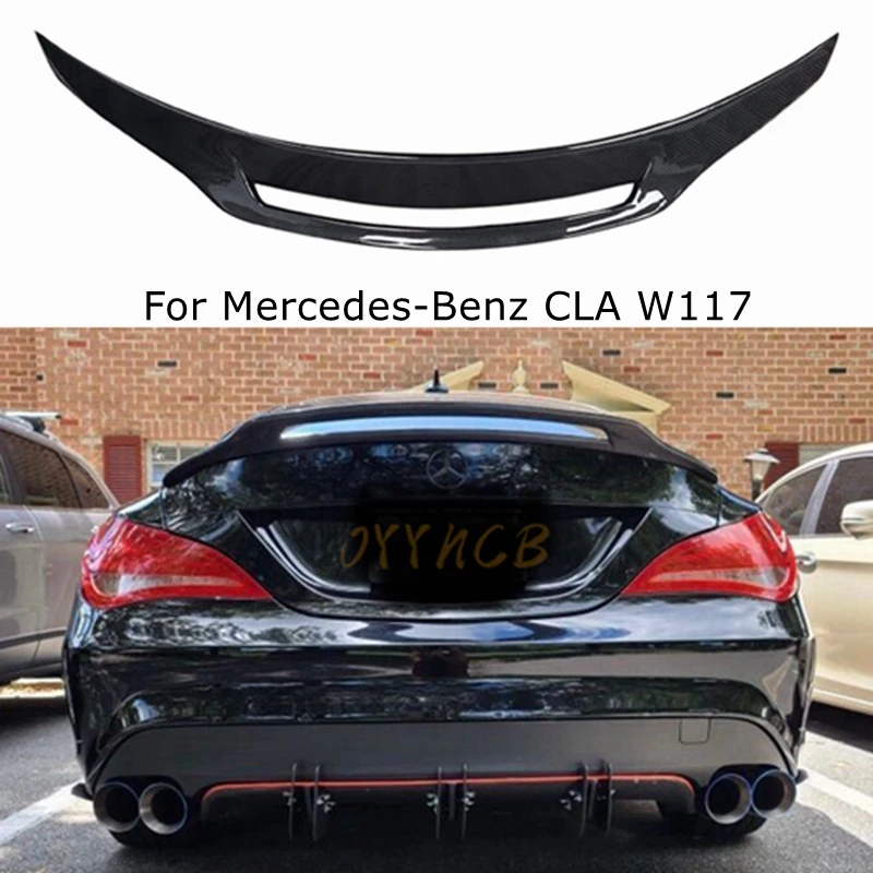 

For Mercedes-Benz CLA W117 CLA180 CLA200 CLA250 CLA260 CLA45 Carbon Fiber Rear Trunk Wing Spoiler GT Style 2014 - UP