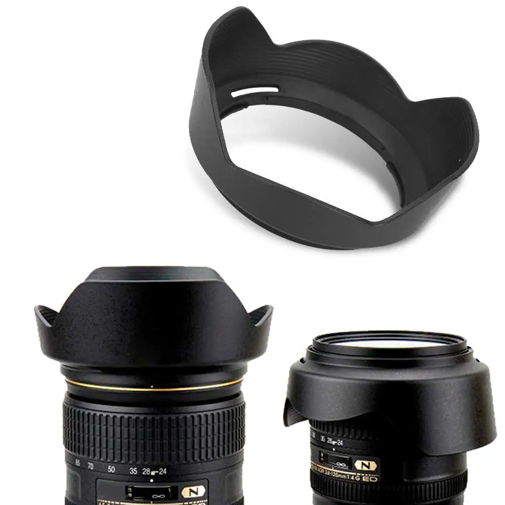 HB-53 77mm Lens Hood HB 53 HB-53 Reversible Camera Lente Protector for Nikon D610 D750 AF-S 24-120mm f/4G ED VR Accessories