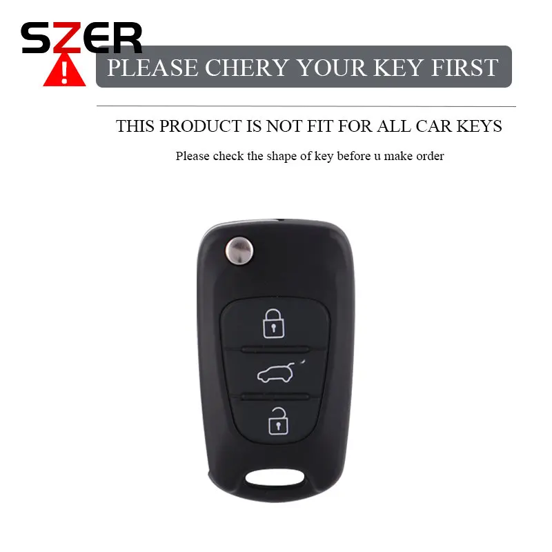 For Hyundai i20 i30 ix20 ix25 ix35 Elantra Accent Alloy Key Case Cover For KIA Sportage Rio 3 Soul Optima Ceed Pro K5 K2 Pride