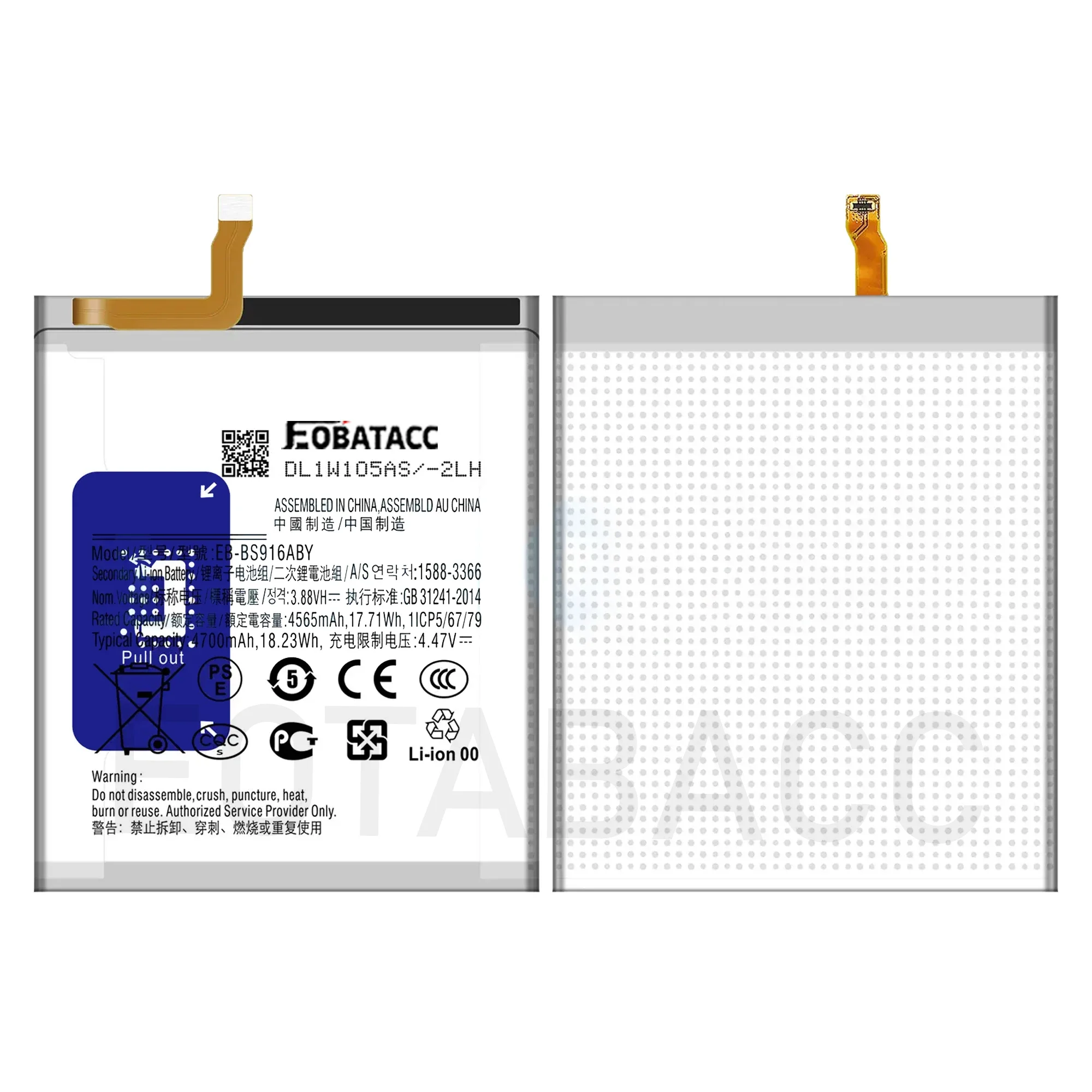 2025 YEARS EOTABACC High Quality 100% Original EB-BS916ABY Battery For Samsung S23+/S23 PLus  Phone Battery+Tools