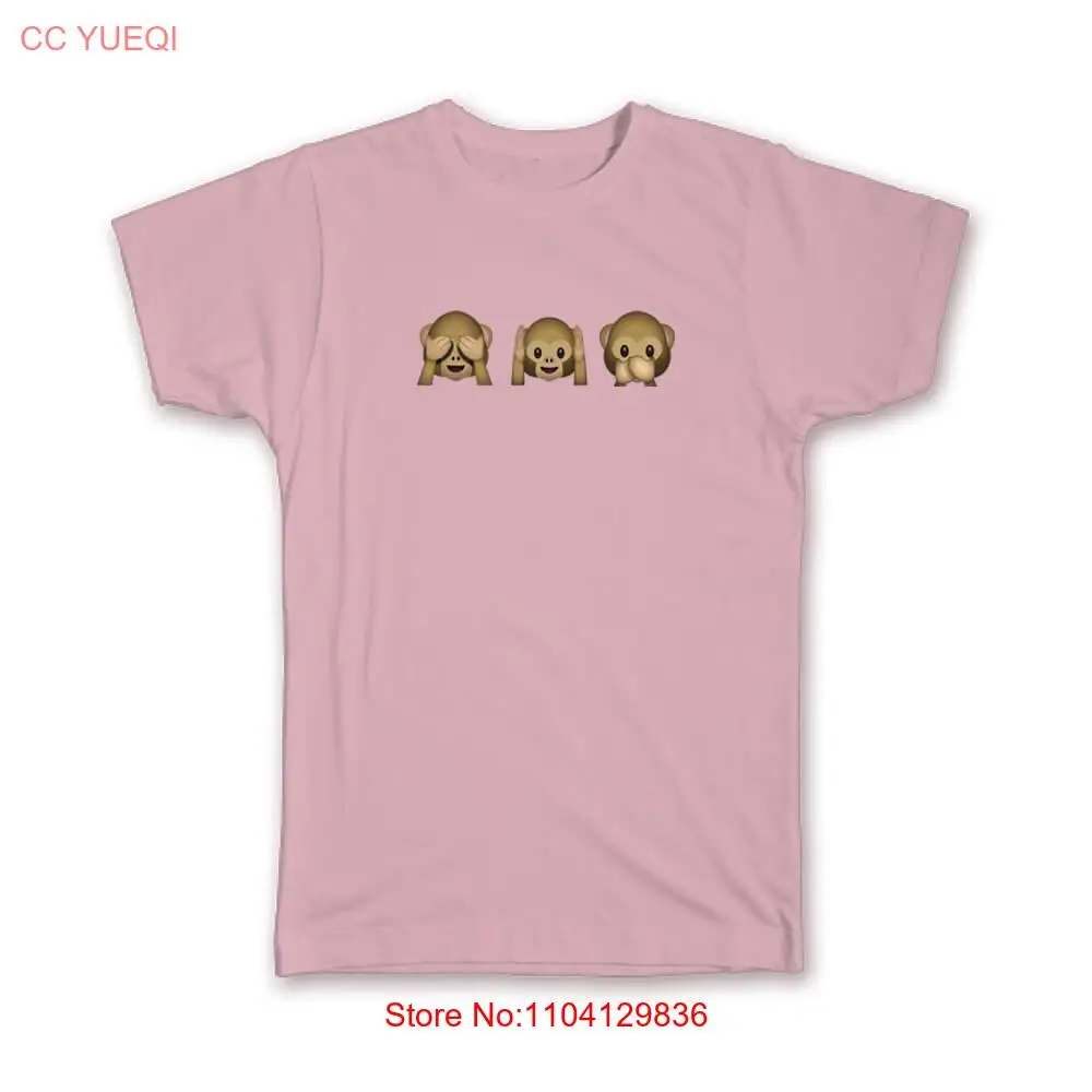 

Подарочная футболка: Обезьяна See Hear Speak Three Monkeys Emoticon Geek Funny
