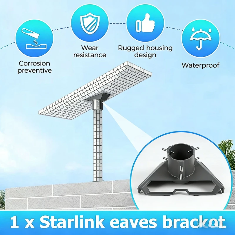 Heavy Duty Aluminum Gen3 Outdoor Bracket Third-Generation Installation Base Kit for Metal Roof And Wall - view 6