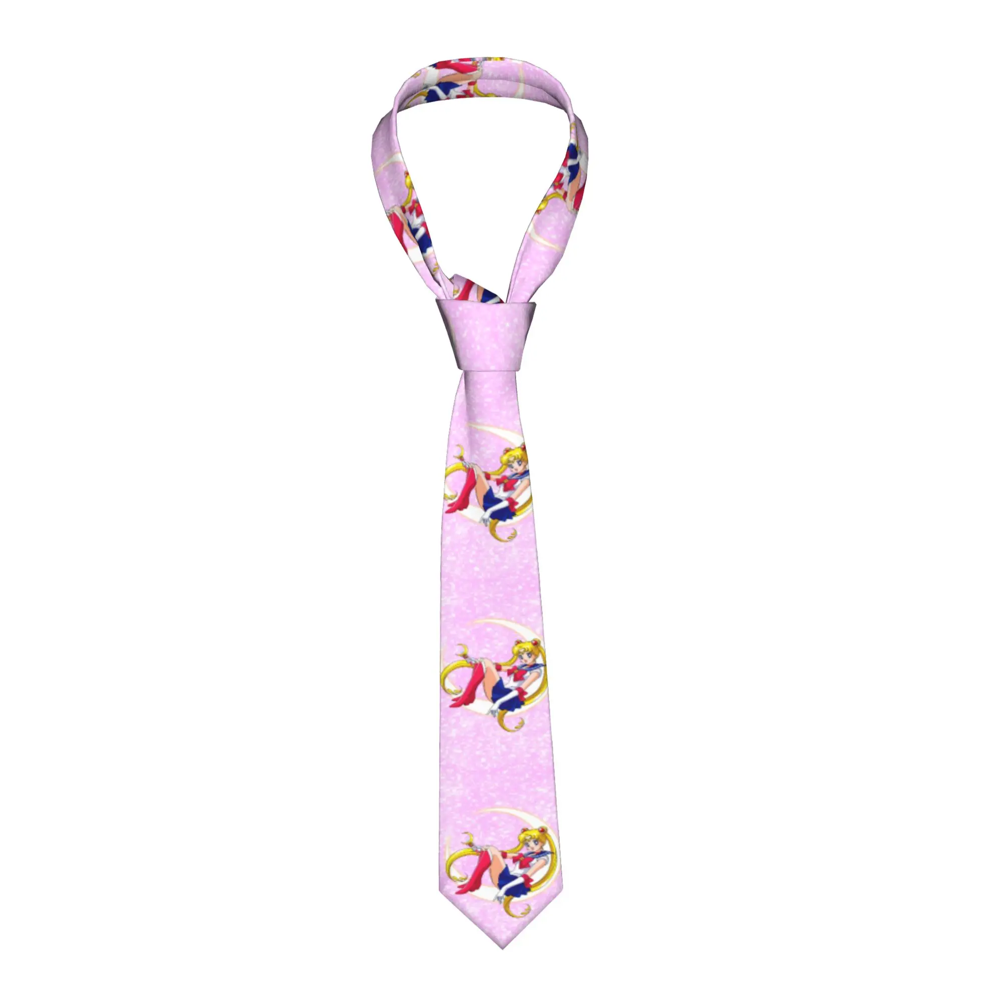 Custom Sailored Anime Mooned Fashion Tie Mens Mens Suit Tie Usagi Tsukino Luna For Thanksgiving Day