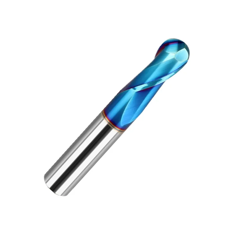 HRC65 R0.5 R1 R2 R3 4 5 6 solide Carbide tungsten 2 Flutes Ball Nose End mill CNC Spiral Router bits Milling Tools