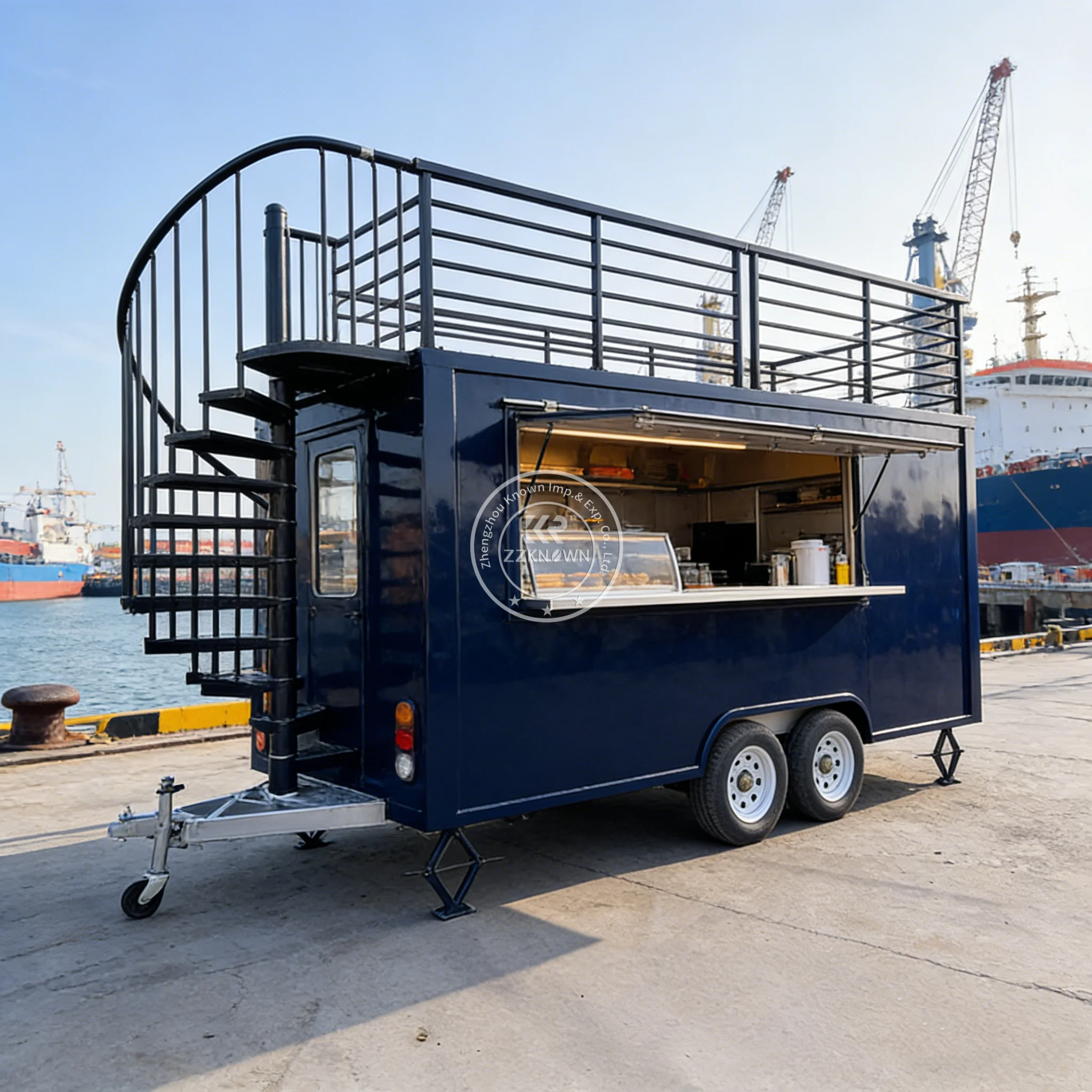 High Quality Prefab Container Restaurant Customized Design Container Bar Portable Fast Food Kiosk 20FT Shipping Container Bar