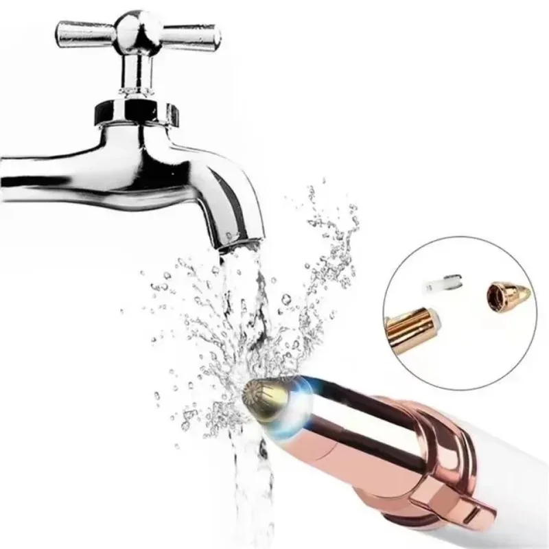 ماكينة تشذيب الحواجب للنساء، مزيل شعر الحواجب بالبطارية، ماكينة حلاقة كهربائية غير مؤلمة، ماكينة إزالة شعر الحاجب والوجه #5