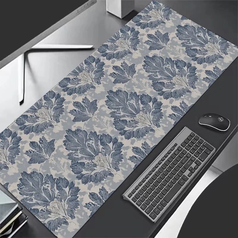 Green fresh mouse pad xxl minimalist pattern gamer Persian pattern oversized office workstation keyboard wrist guard table mat