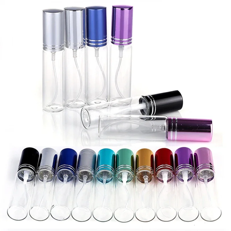 5/10ml 10Pcs Glass Pefume Bottle Empty Mist Spray Bottle Perfume Atomizer Sprayer Refillable Bottles Cosmetic garrafa atomizador