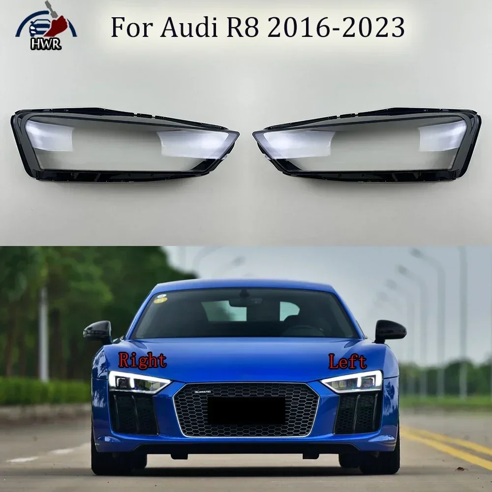 

Headlamp Transparent Lampshade Shell Masks Headlight Cover Lens Plexiglass For Audi R8 2016 2017 2018 2019 2020 2021 2022 2023