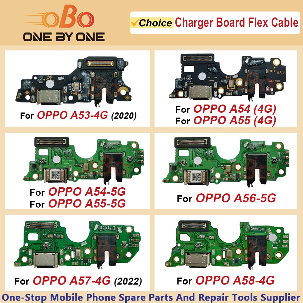 USB Charging Dock Board For Oppo A53 A54 A55 A56 A57 A58 4G 5G Charger Socket Port jack plug Connector Flex Cable Repair (1PC)