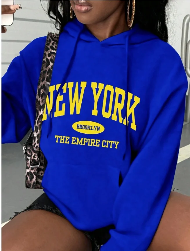 

Новая осенне-зимняя толстовка с капюшоном Y2K American Street Ins Lazy Casual Style, объемный женский топ большого размера с 3D принтом для взрослых и детей