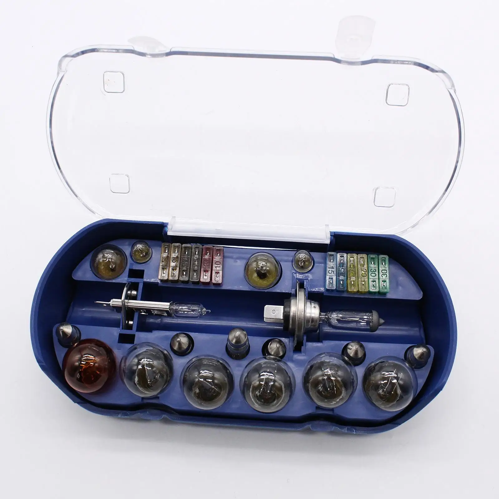 30x Car Emergency Light Bulb Fuse Kit including H4 H7 Bulbs Fuses Lamp Box