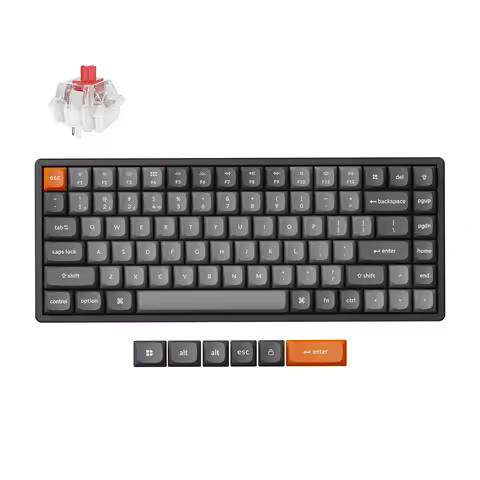 Keychron K2 Max QMK Wireless Custom Mechanical Keyboard Aluminum Frame RGB Backlight Double-Shot PBT Keycap