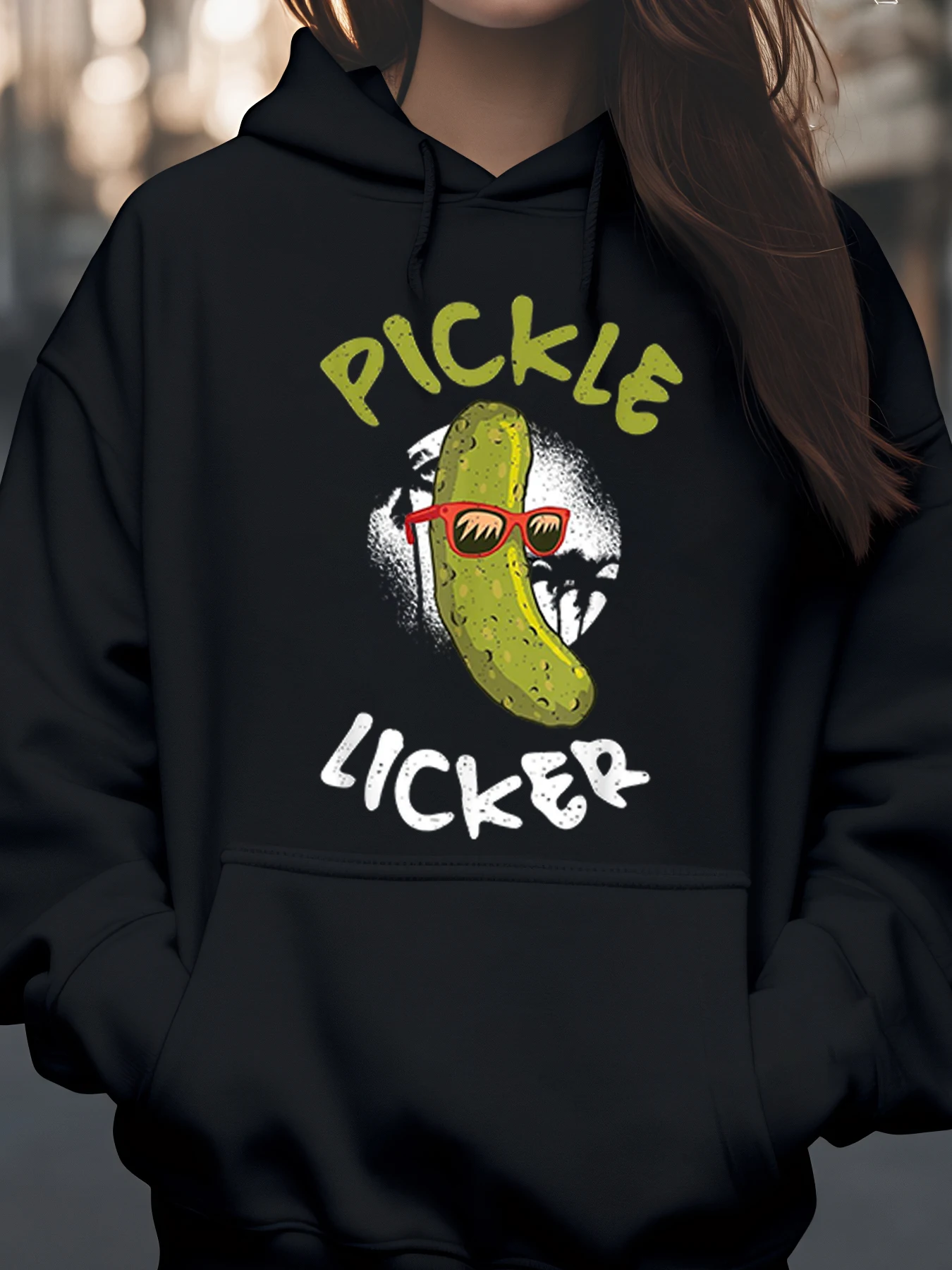 

Толстовка с рисунком Pickle Licker, повседневная одежда на Хэллоуин, унисекс для взрослых