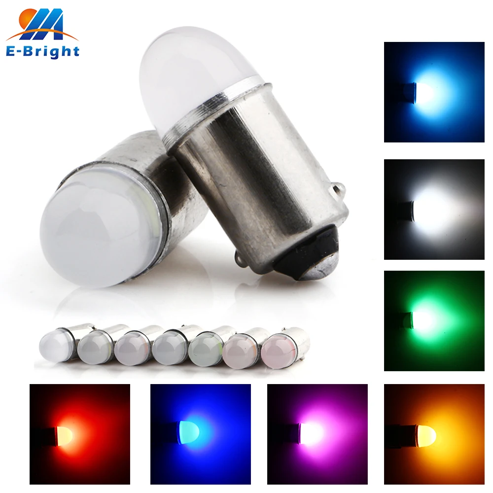 

10PCS DC AC 12V BA9S T11 T4W 3030 1W Auto Reverse Brake Waterproof Tail Clearance Reading Lamp White Blue Red Green Amber Pink