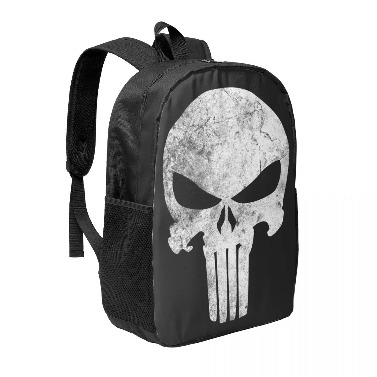 Custom 3D Print Punisher Skull Grunge Backpacks for Girls Boys School College Travel Bags Men Women Bookbag Fits 15 Inch Laptop