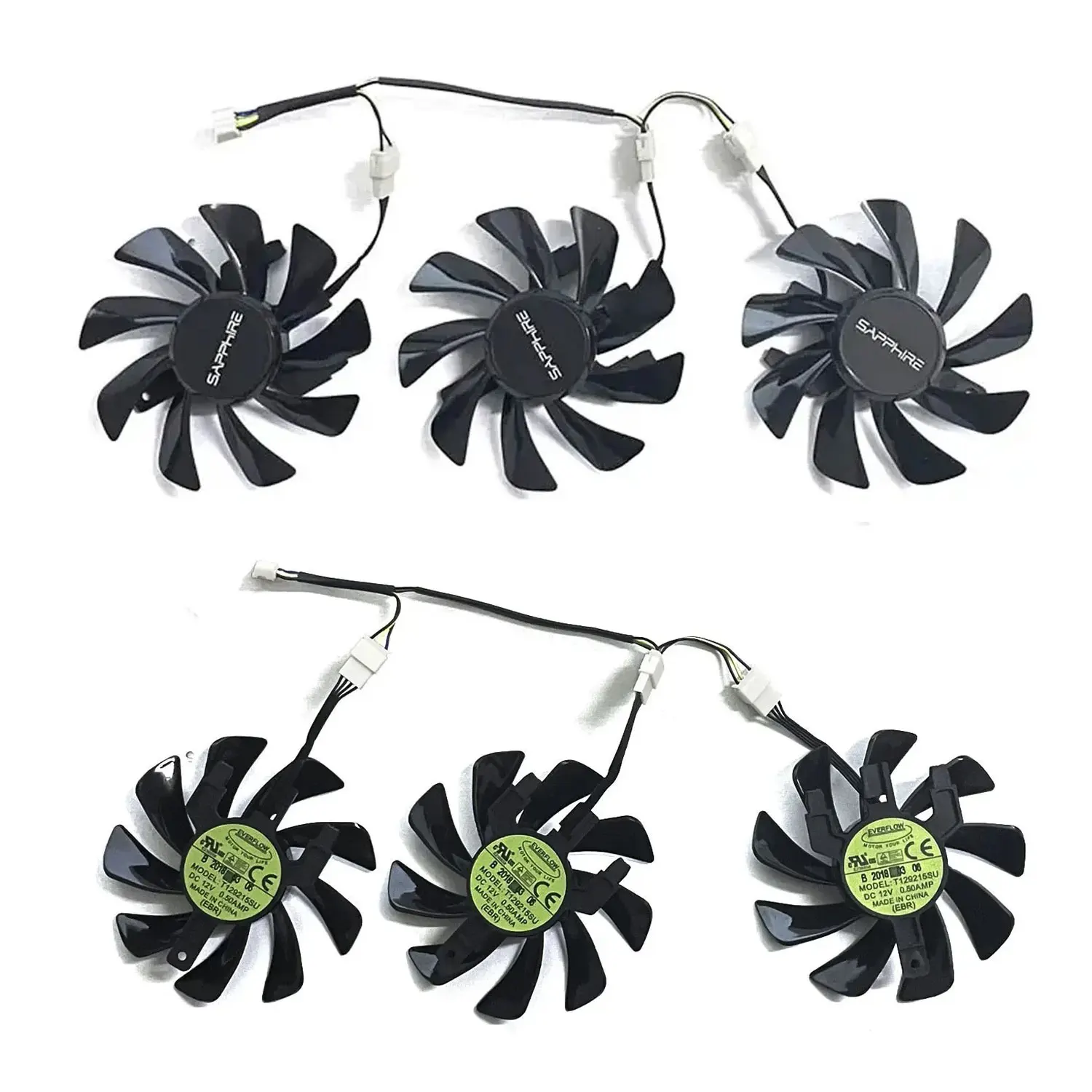 Suitable for Sapphire Radeon R9 FURY 4GB HBM Tri-X OC graphics card 85MM 4pin T129215BU T129215SU GPU replacement fan