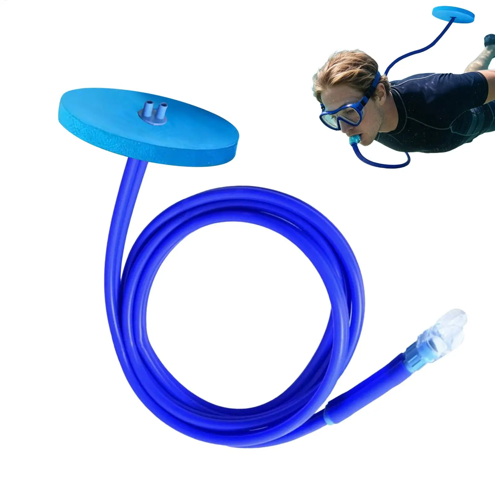 1.5/3m Snorkel Snorkeling Full Dry Breathing Tube Anti Choking Diving Equipment Scuba Gear Swimming Training For Adult Men Women