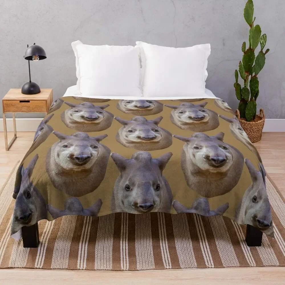 Brazilian Tapir Throw Blanket Blankets Sofas Of Decoration for sofa Thin Blankets