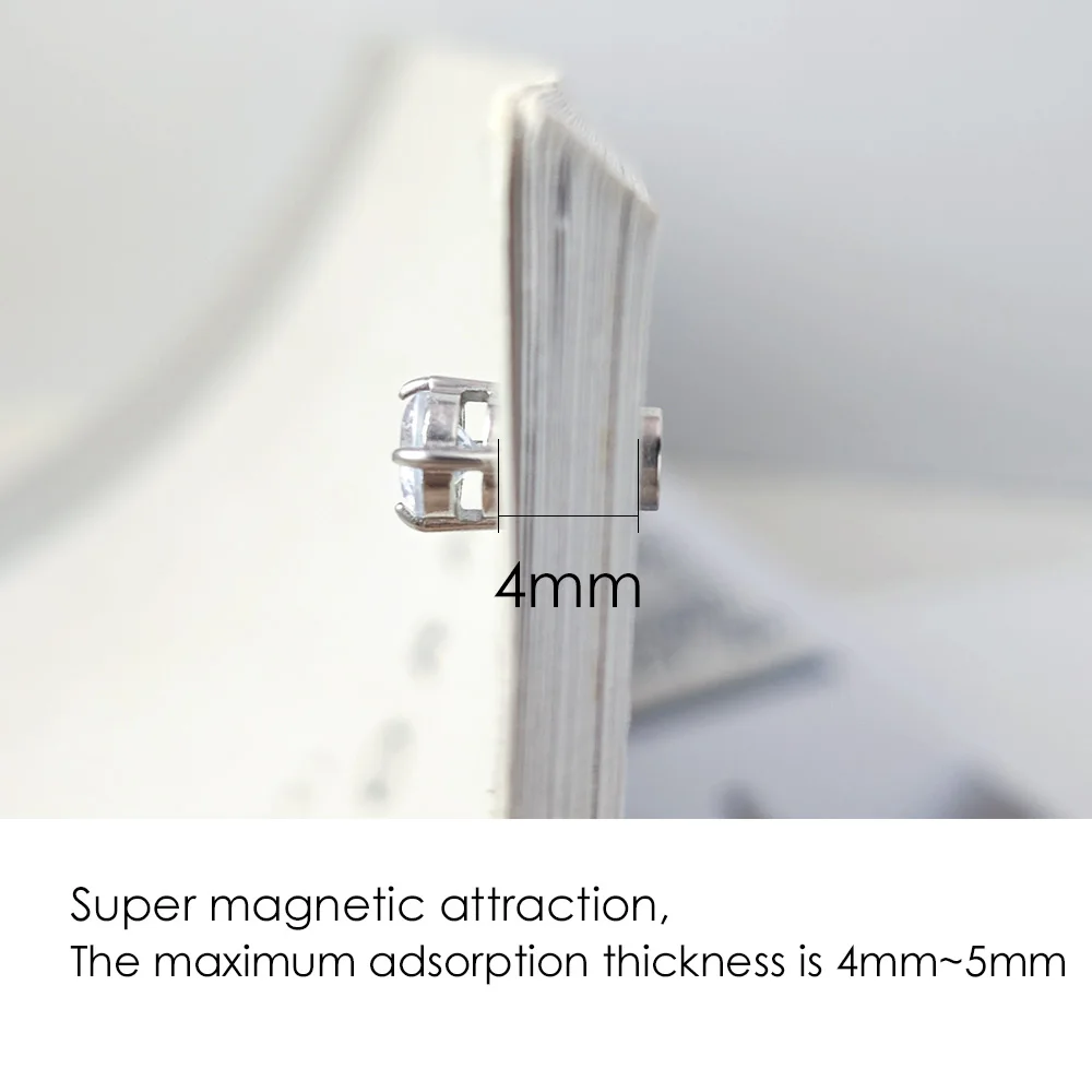 Fake Earrings Strong Magnet Magnetic Ear Stud Stainless Steel Zircon Non Piercing No Ear Hole Men Women Accessories Jewelry