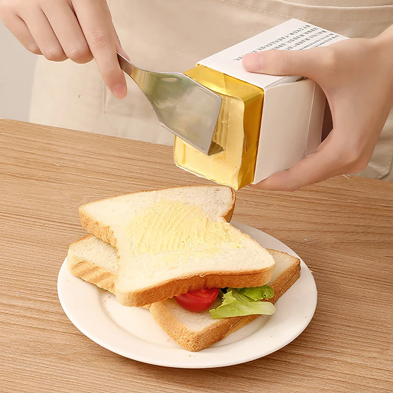 Stainless Steel Butter Cutter Cheese Jam Spreader Wipe Cream Cutter Utensil Multifunction Butter Bread Knife Kitchen Gadget Tool