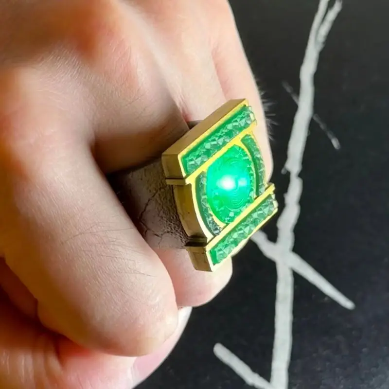 【New product】Lanterns GREEN-LANTERN Corps Ring Metal Cosplay Dc Tv Series Official Collectible Prop Cosplay Costume Decor Access