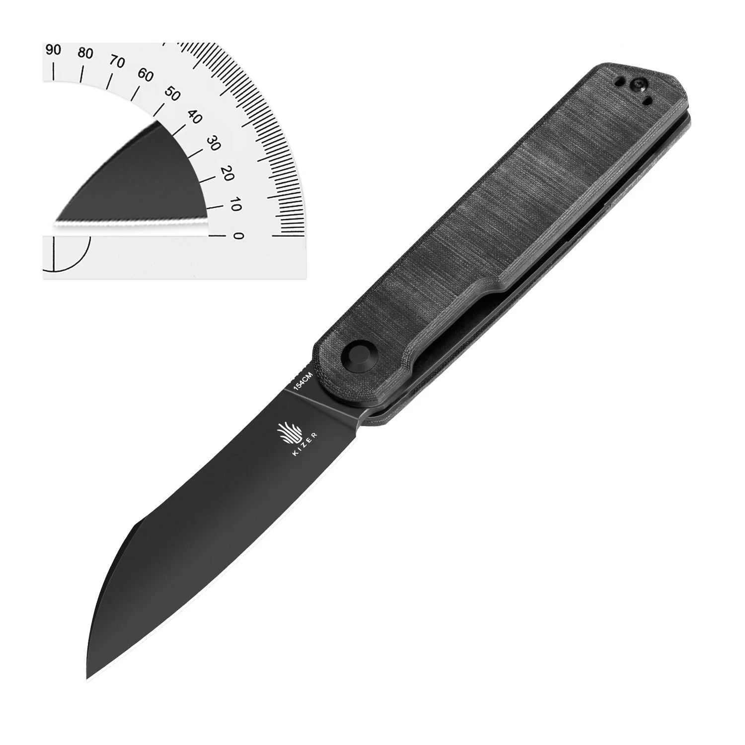 Kizer Folding Pocket Knife Klipper V3580C2 2023 New 154CM Steel Blade High Quality Outdoor Hunting Knife