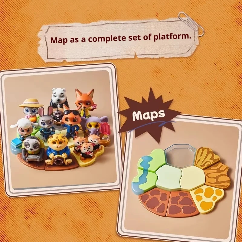 سلسلة ديزني زوتوبيا تكون جيدة والجلوس صندوق أعمى التماثيل لطيف شخصية الحرف اليدوية ديكور سطح المكتب الحلي القابلة للجمع