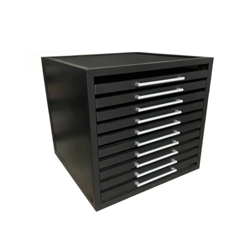 Modern Single Row Drawer Cabinet for Wood Flooring Hardwood Parquet Laminate Ceramic Tile Granite Display Stand for Ground Tiles