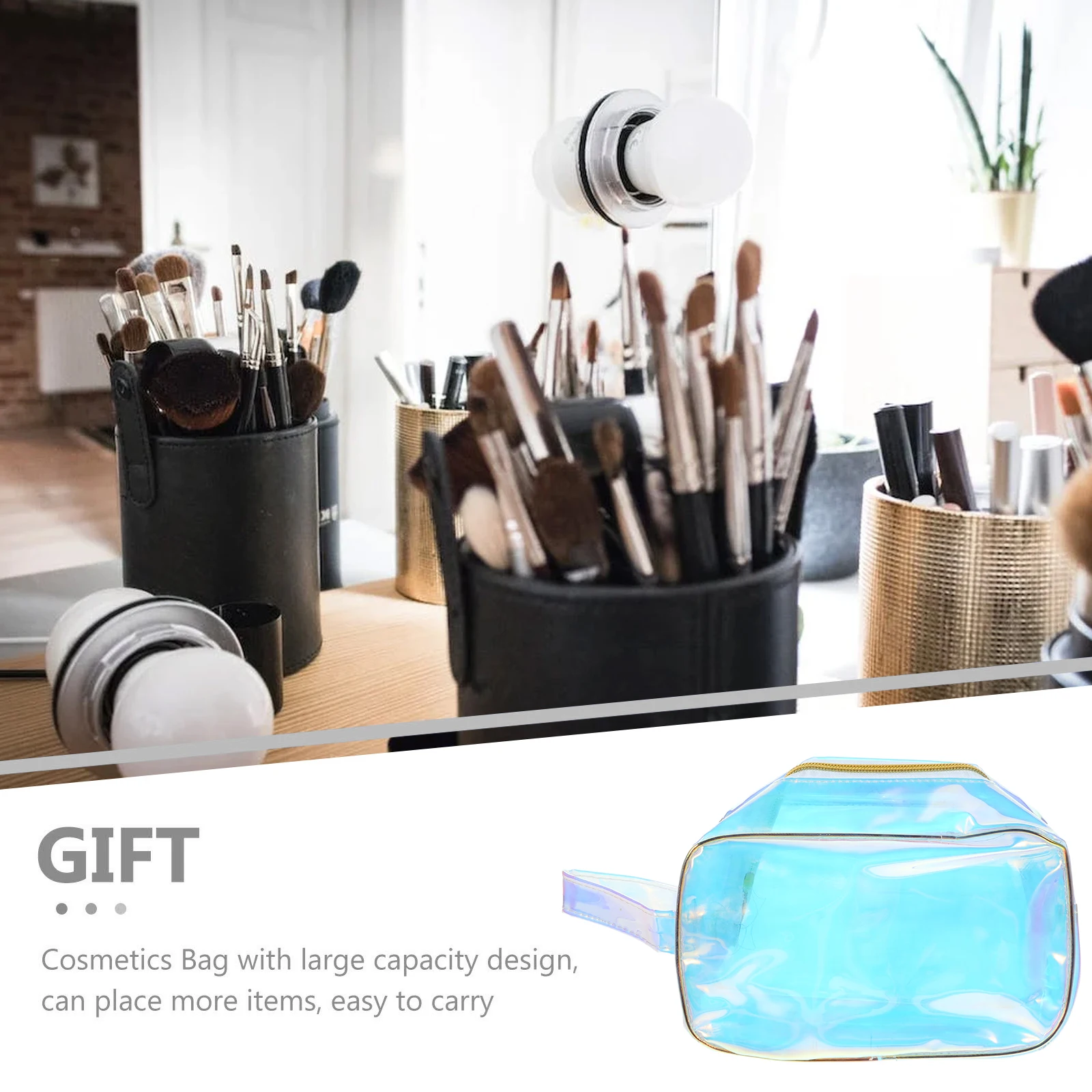 

1pc Waterproof Bag Tpu Makeup Storage Pouch Durable Toiletry Organizer Travel Zipper Case For Lipstick Jewelry Perfume