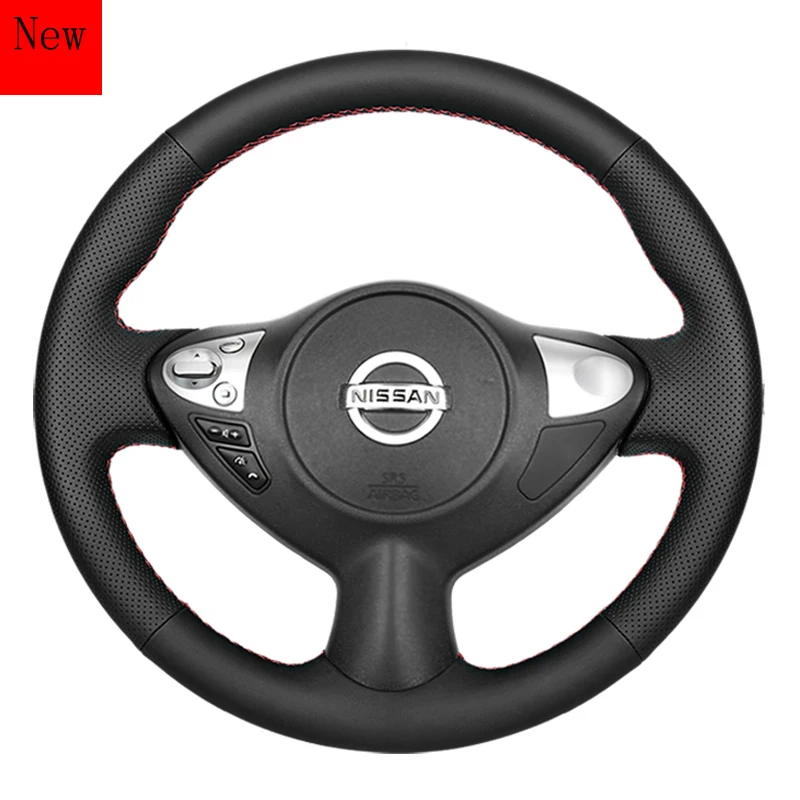 

DIY Hand-Stitched Leather Car Steering Wheel Cover for Nissan Bluebird Sylphy Car Accessories