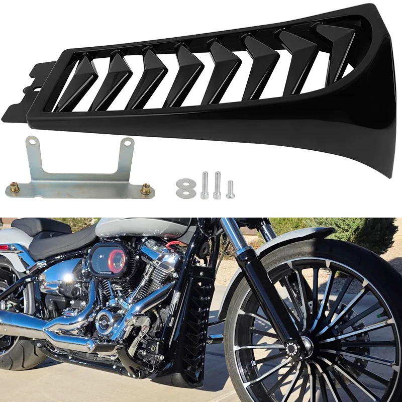 

Motorcycle Chin Fairing Spoiler Lower Radiator Frame Protection For Harley Softail Breakout Street Bob Fat Bob FXBR 2018-2025