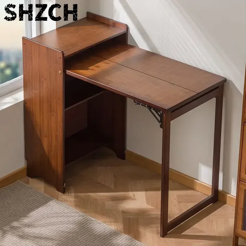 Folding Desk, Bookcase, Integrated Household Small Apartment, Multi-functional Computer Table, Worktable,  Simple Dining Table