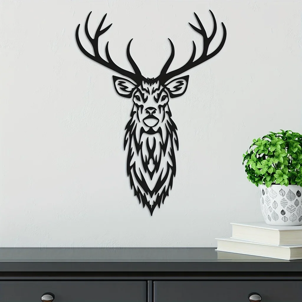 

1pc Deer Art Home Decor Metal Signs Personalized Deer Metal Signs Indoor Housewarming Gifts Outdoor Home Decor Christmas Gifts