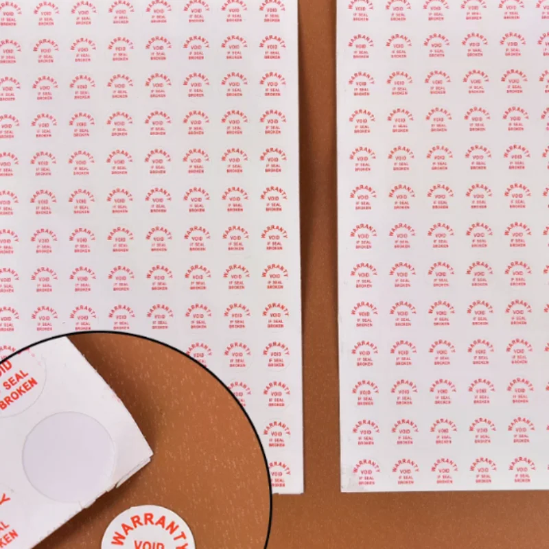 2sheets/208pcs Warranty Void If Damaged Protection Security Label Sticker Seal