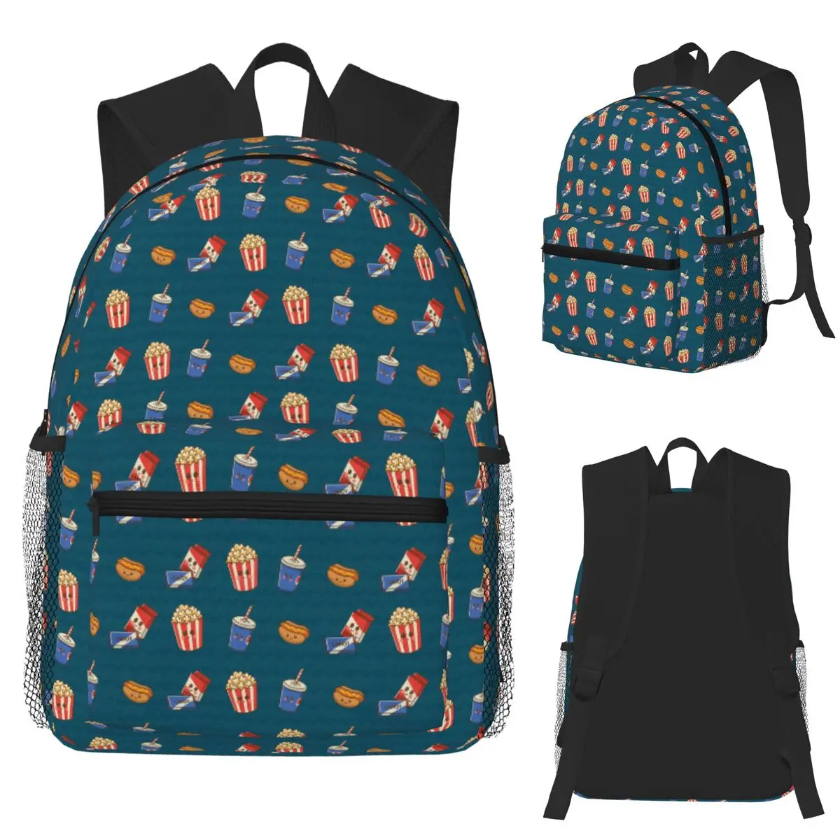 

Cute Movie Theater Student Backpack School Bag Hiking Travel Daypack for Boys Girls Fashion Bookbag Shoulder Bags